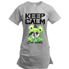 Туника с Бостон-терьером "Ceep calm & be cool"