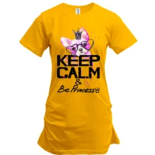 Туника с Бостон-терьером "Ceep calm & be princess"