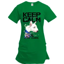 Туника з бультерьером Ceep calm and be cool