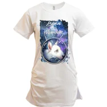 Туника с бультерьером Born to wander