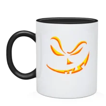 Чашка з посмішкою злий гарбуза