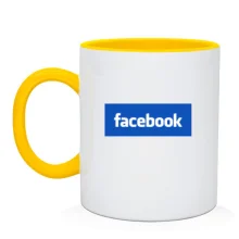 Чашка с логотипом Facebook