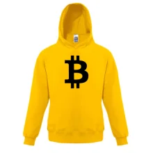 Детская толстовка с логотипом Биткоин