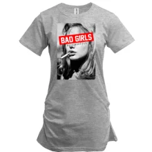 Подовжена футболка Bad girls have more fun