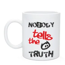 Чашка Nobody tells the truth