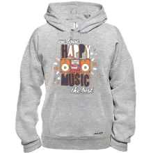 Толстовка We love happy music the best