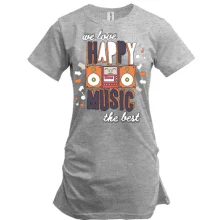 Туника We love happy music the best