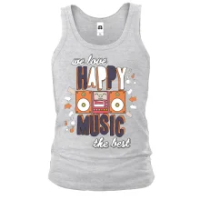 Майка We love happy music the best