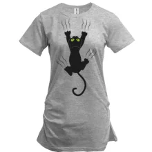 Туника с царапающим котом