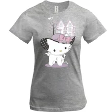 Футболка hello kitty в шляпе