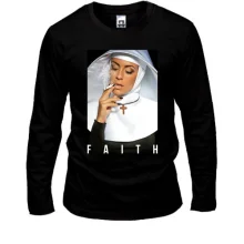 Лонгслив с монашкой FAITH