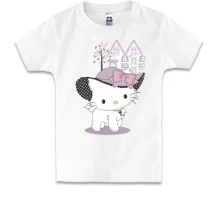 Детская футболка hello kitty в шляпе