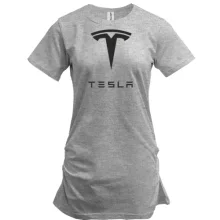 Подовжена футболка tesla