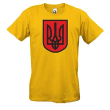Футболка с красно-черным гербом Украины
