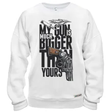 Світшот my gun is much bigger than yours