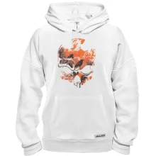 Толстовка з черепом на тлі лісу