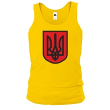 Чоловіча майка з червоно-чорним гербом України