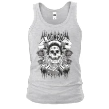 Мужская майка lucky skull
