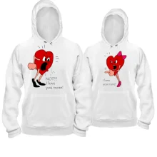 Парные толстовки I love you more