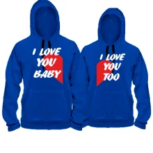 Парные толстовки I love you baby