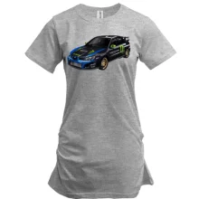 Подовжена футболка subaru car