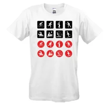 Футболка со спортивными иконками