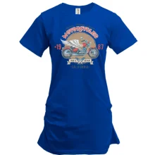 Подовжена футболка motorcycles vintage