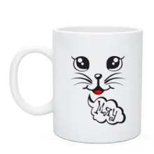 Чашка Мяу з мордочкою кота