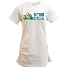 Подовжена футболка motor cycle