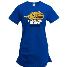 Подовжена футболка flaming glove