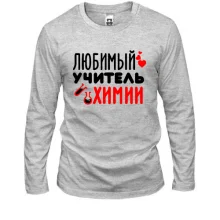 Лонгслив с надписью 