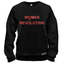 Свитшот с надписью "women revolution"