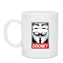 Чашка Disobey ananymus