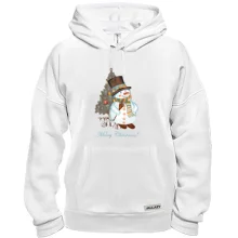 Толстовка со снеговиком "Merry Christmas!"