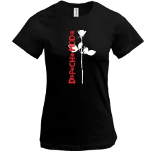Футболка Depeche Mode white Rose