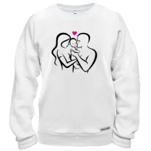 Світшот з мамою, татом і малюком