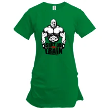 Туника c бодибилдером "shut up and train"