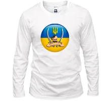 Мужской лонгслив с изображением козака с саблями