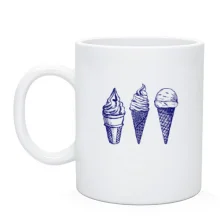 Чашка Ice cream графіті