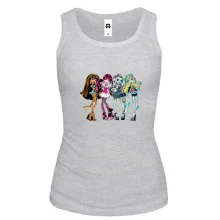 Комбинированный детский лонгслив с куклами Monster High