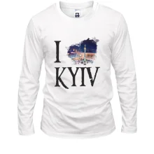 Мужской лонгслив Я люблю Киев