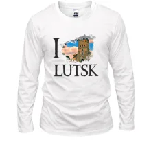 Мужской лонгслив Я люблю Луцк