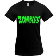 Футболка з написом Zombies