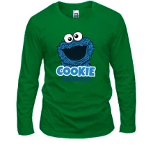Лонгслів Cookie Monster з великою головою та написом