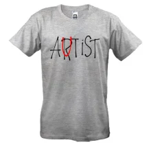 Футболка с надписью Artist/autist