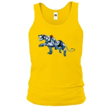 Мужская майка с тигром-роботом