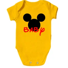 Детское боди с силуэтом Мики "Baby"