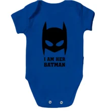 Детское боди I am her batman
