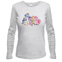 Женский лонгслив с пони из мультфильма My Little Pony