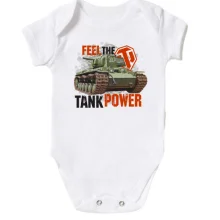 Дитяче боді WOT - Feel the tank power